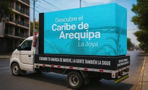 Camión LED en Arequipa: el primer LED Móvil Curvo de alto impacto publicitario